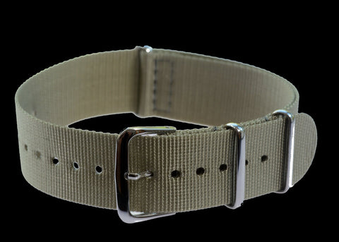 20mm Grey US Pattern Nylon Webbing Military Watch Strap