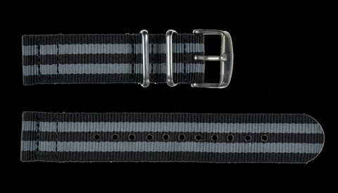 20mm Blue, White and Red NATO Military Watch Strap